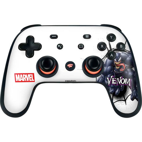Marvel Venom Reaching Forward Google Stadia Controller Skin